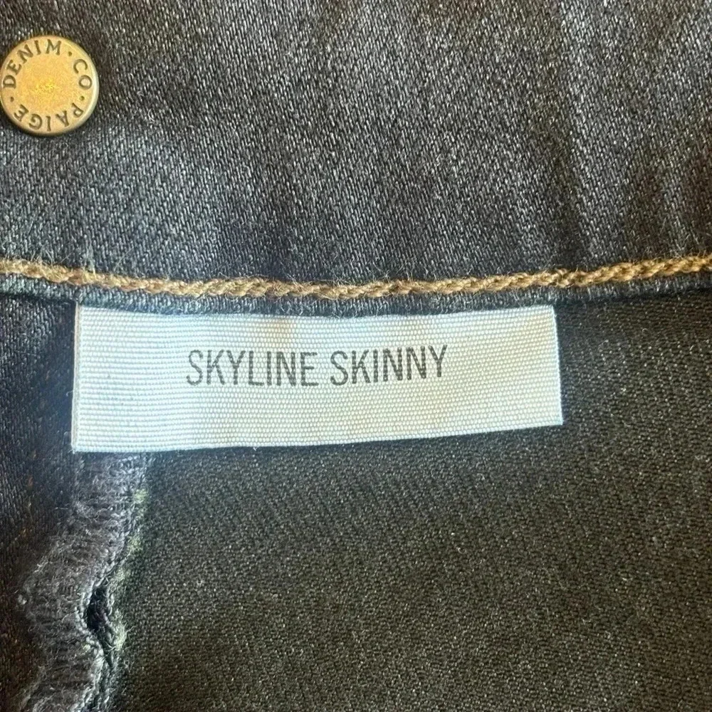 PAIGE Skyline Midrise Skinny Maternity Jeans - Picture 7 of 12